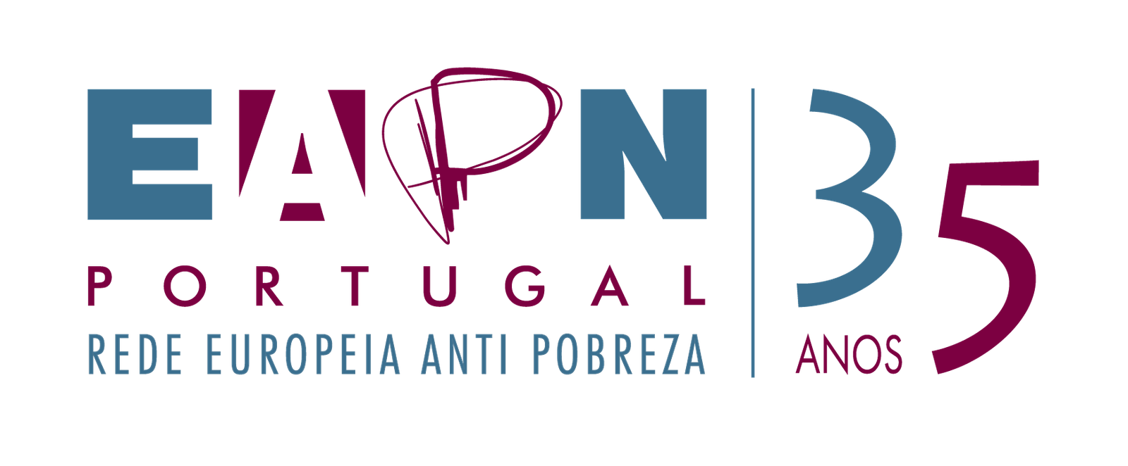 Logo rede europeia contra a pobreza