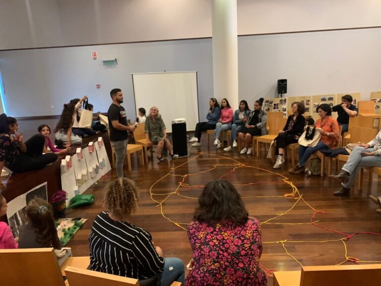 apresentação programa bairros saudáveis na livraria da Universidade de Aveiro